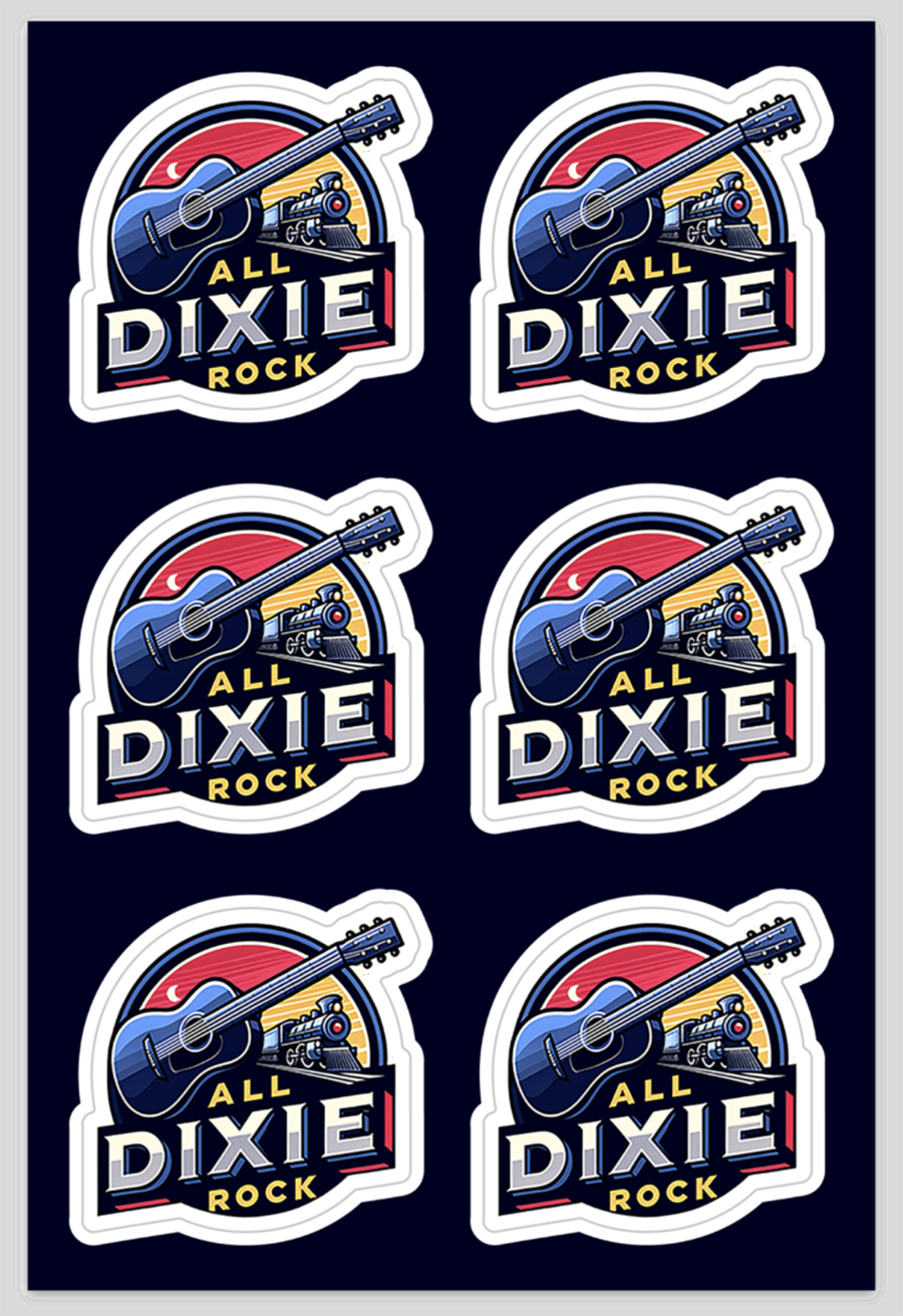 All Dixie Rock Sticker Sheet