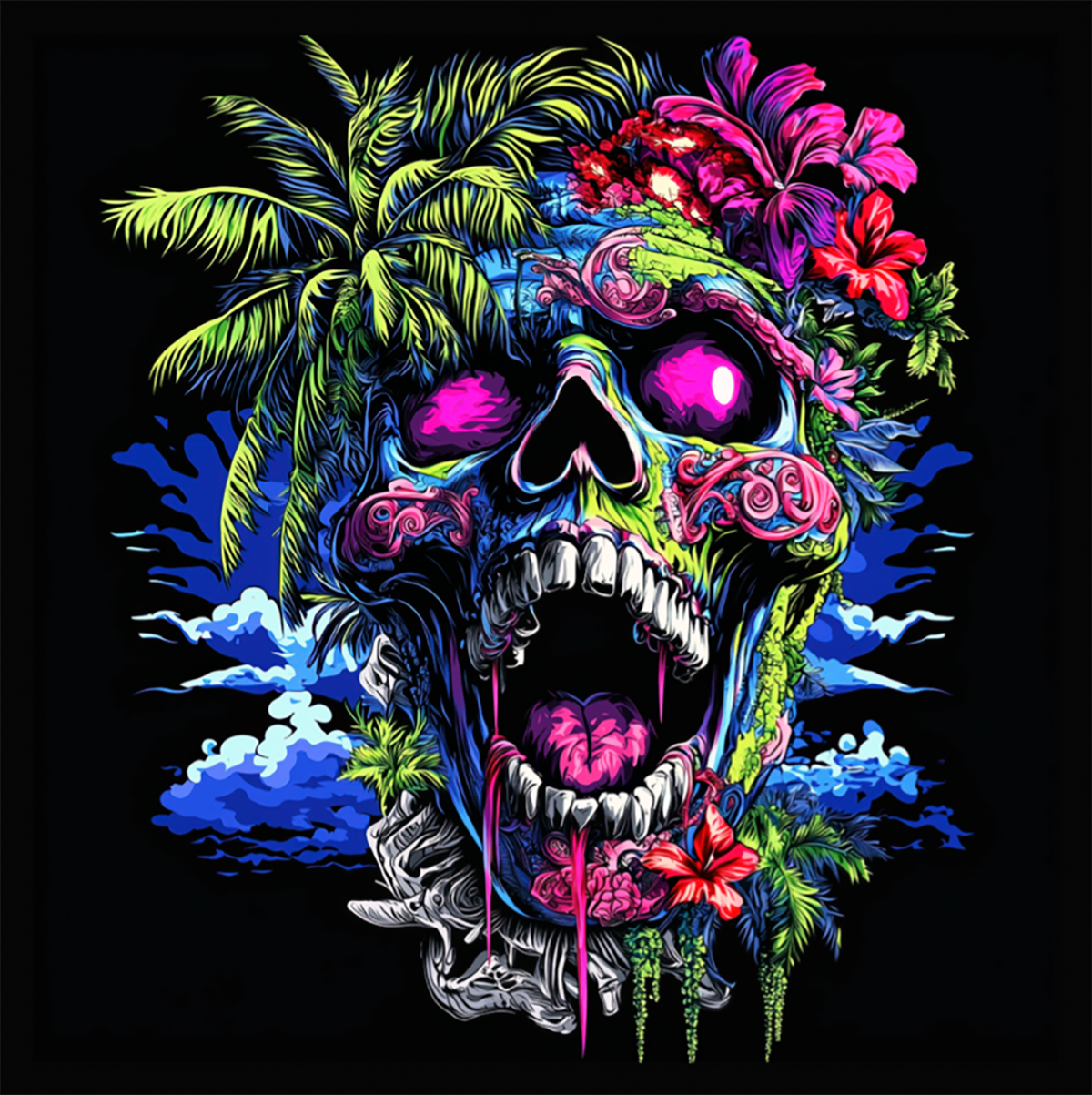 Paradise in Decline Square Sticker