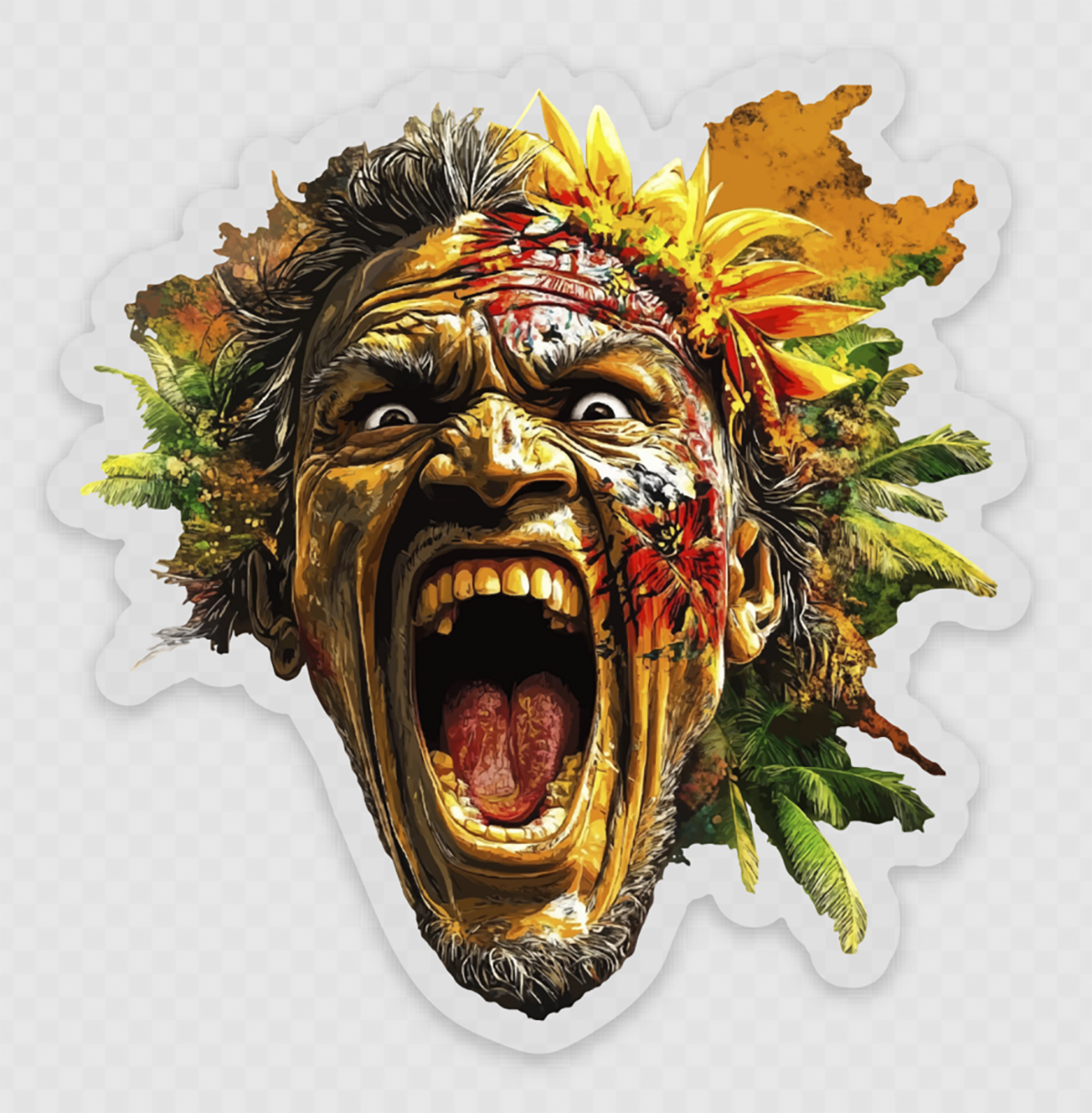 Roar of the Islands Clear-Cut Sticker