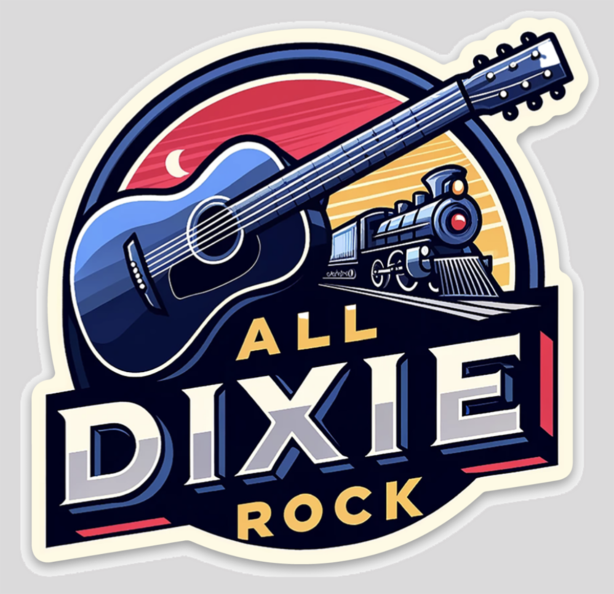 All Dixie Rock Die-Cut Magnet