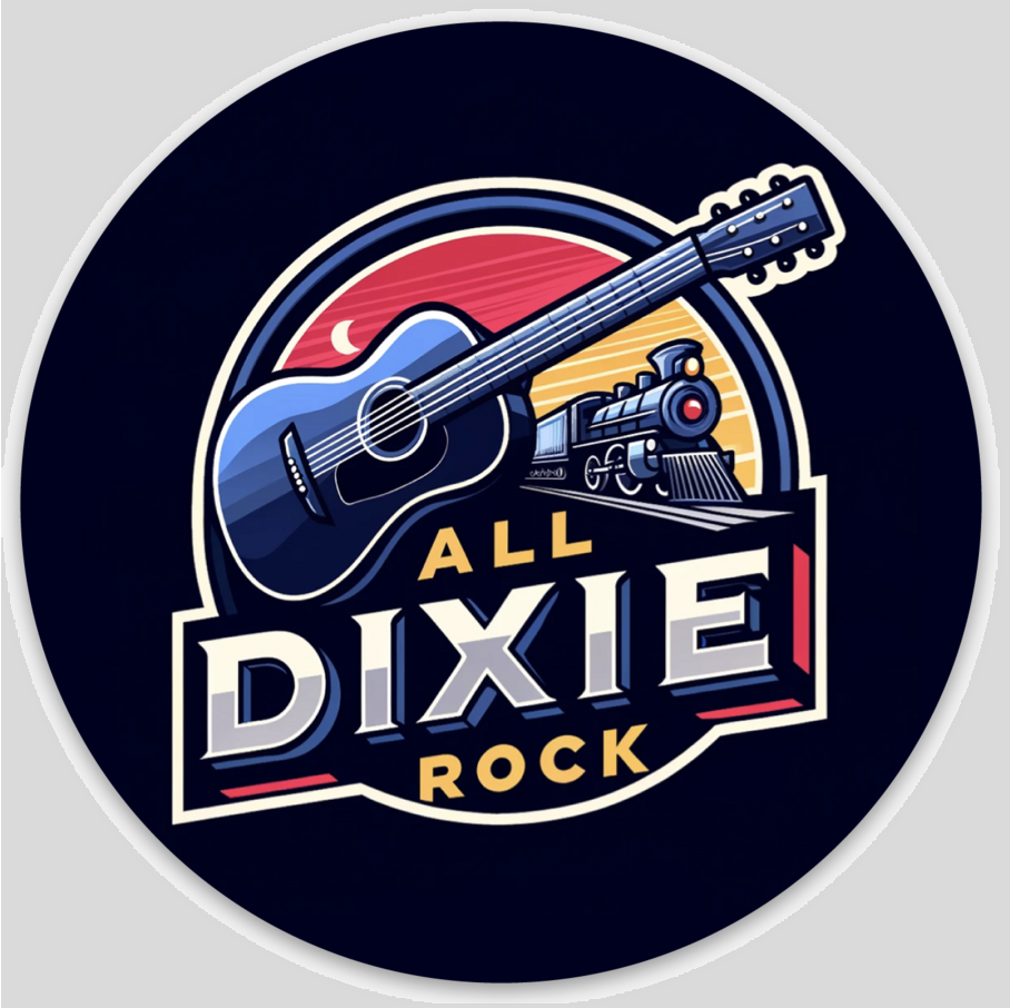 All Dixie Rock Circle Sticker