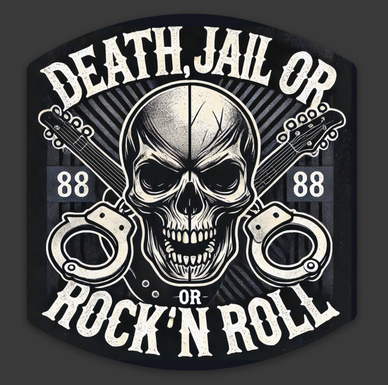 Dead, Jail or Rock 'N Roll Magnet