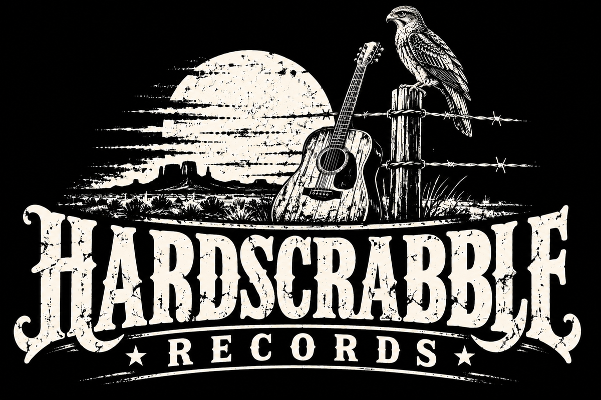 Hardscrabble Records Graphic Tee - Desert Guitar Western T-Shirt