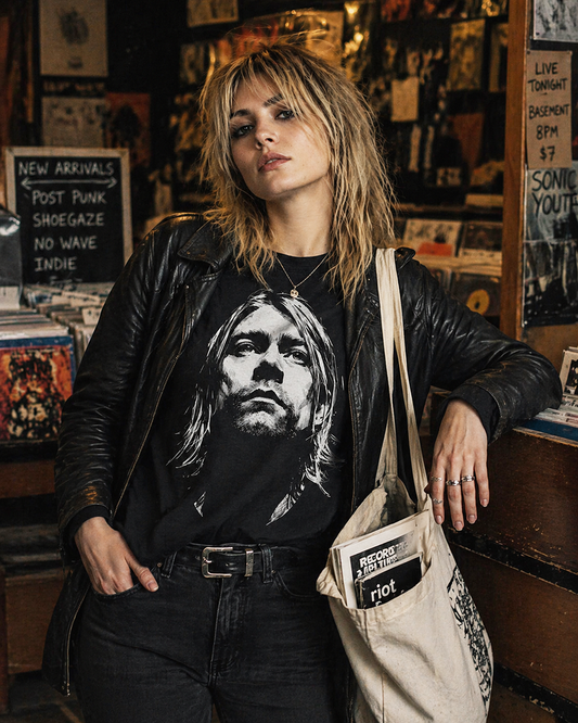 Kurt Cobain Shirt | Seattle Grunge Legend Portrait Tribute T-Shirt