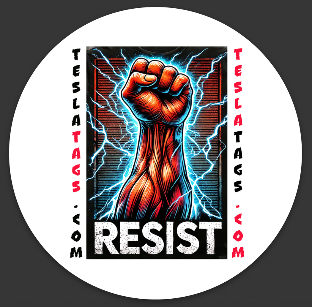 Resist Circle Sticker