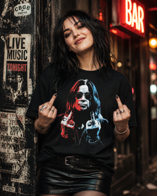 Ozzy Osbourne Shirt | Prince of Darkness Rock Legend Portrait Tribute T-Shirt