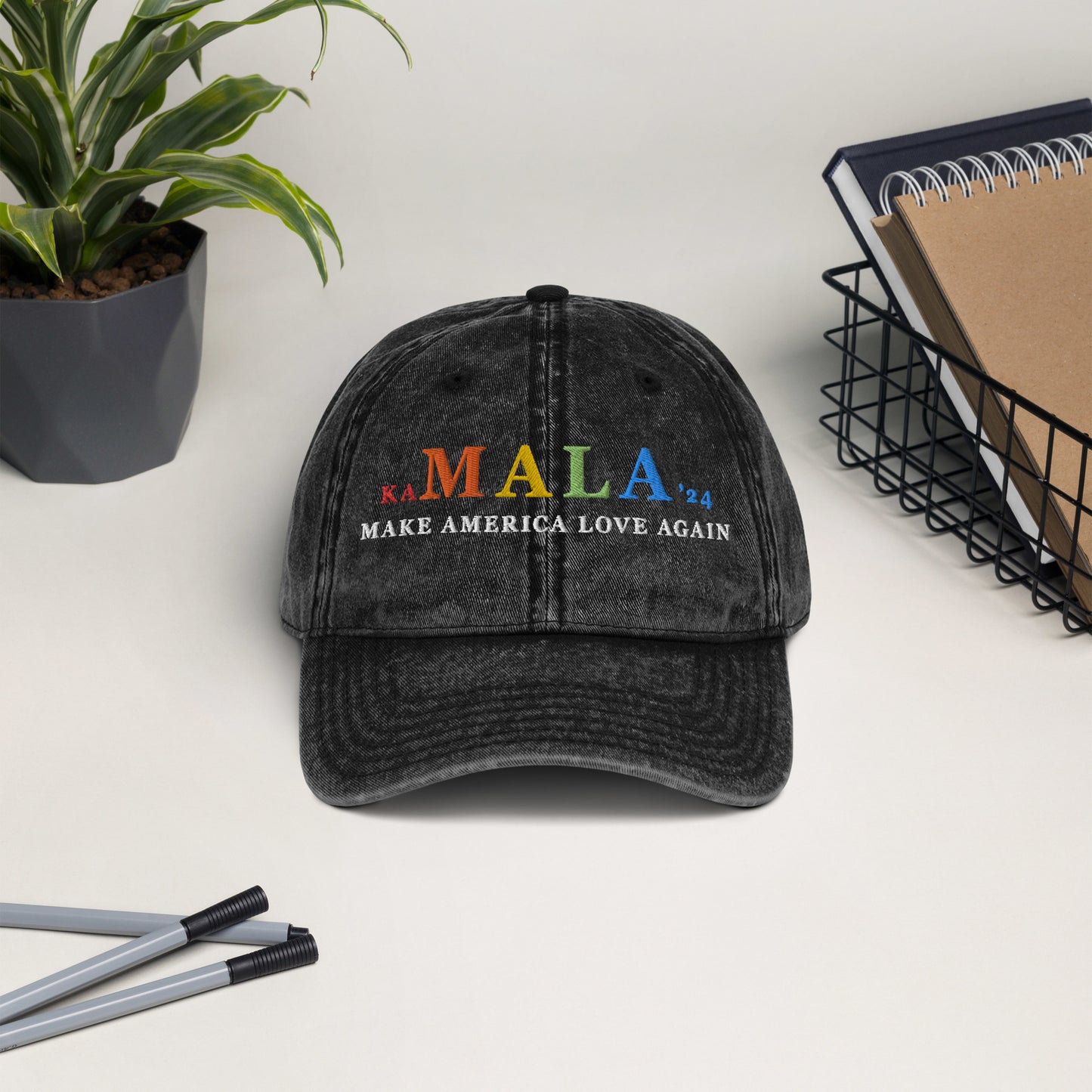 Kamala '24 Vintage Embroidered Cotton Twill Cap